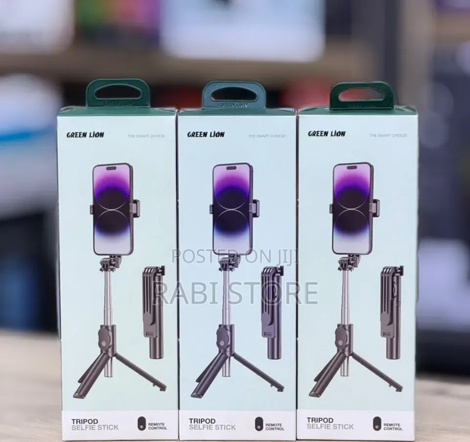 Green Lion Height Adjustable Tripod Selfie Stick 73cm With Remote