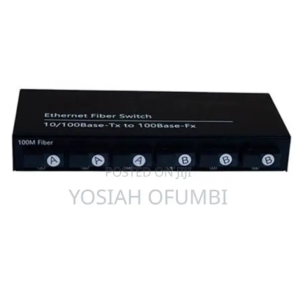 6 Fiber Port 2 RJ45 10/100m Ethernet to Fiber Optic Media Converter
