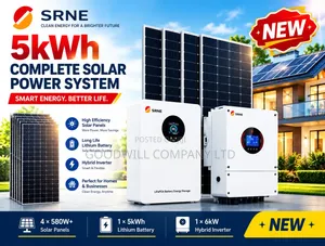 5kwh 48v Srne Megasun Hybrid/Lithium Solar System Full Kit