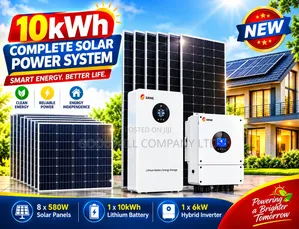 10kwh 48v Massive Clean Energy Hybrid/Lithium Solar System Full Kit