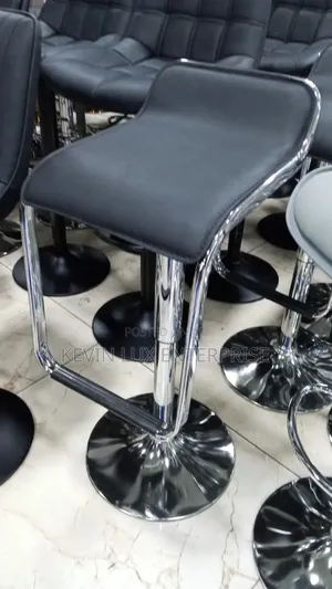 Adjustable Modern Bar Stool Faux Leather