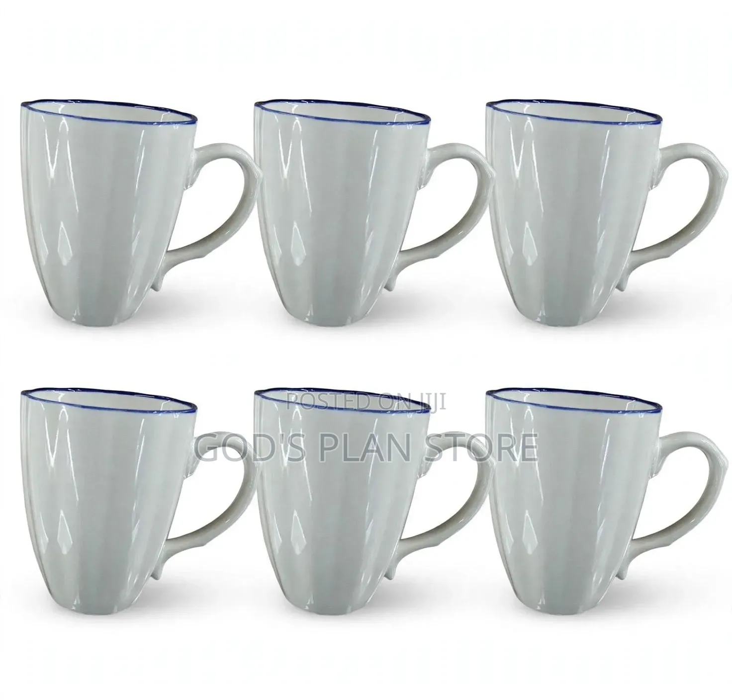 Set of 6 Ceramic Cups Breakable Cups