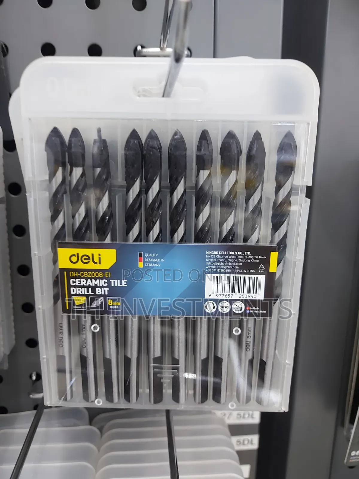 8mm Ceramic Tile Drill Bits (Model DH-CBZ008-E1)
