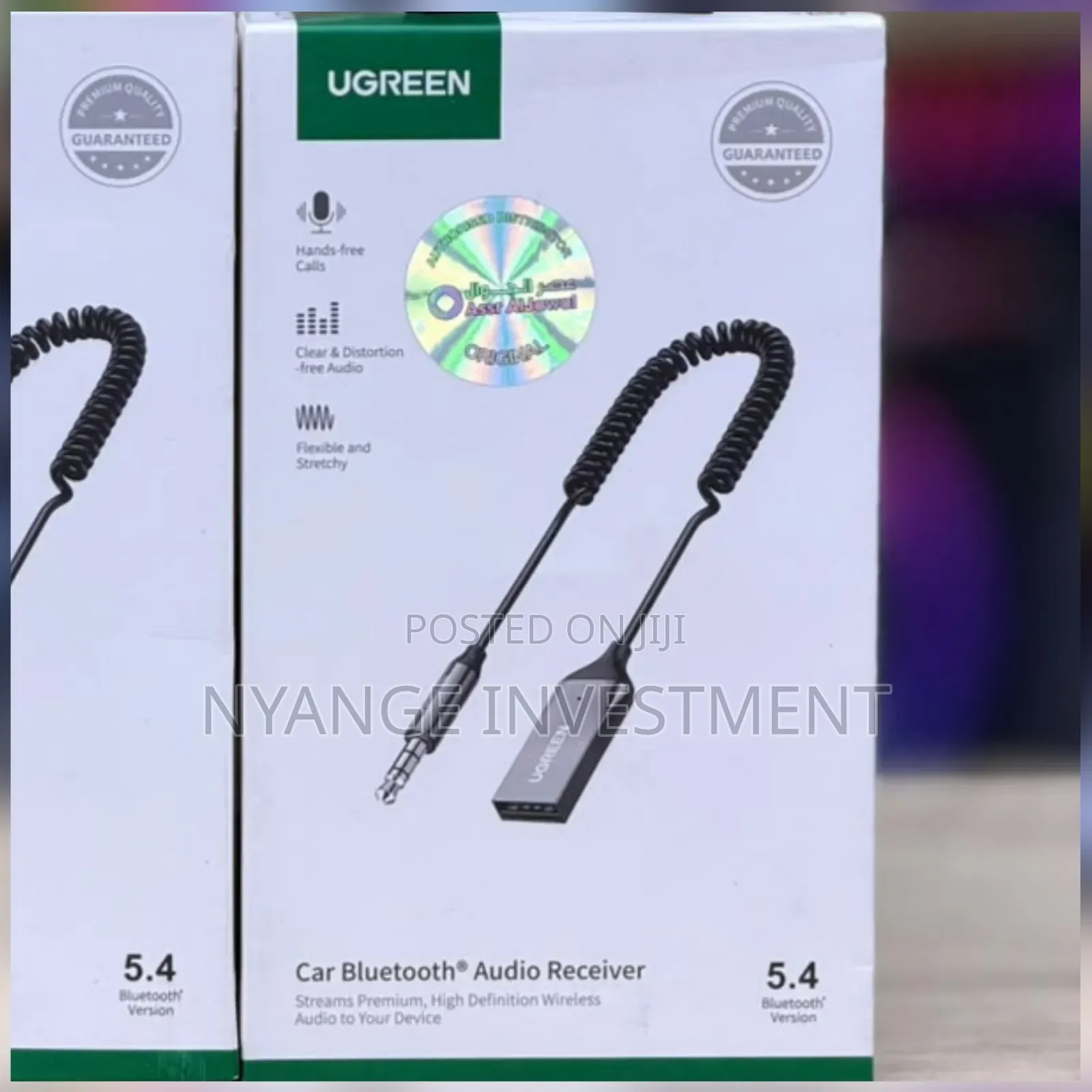 Ugreen Car Bluetooth Audio Receiver, Bluetooth 5.4 for Crystal Clear