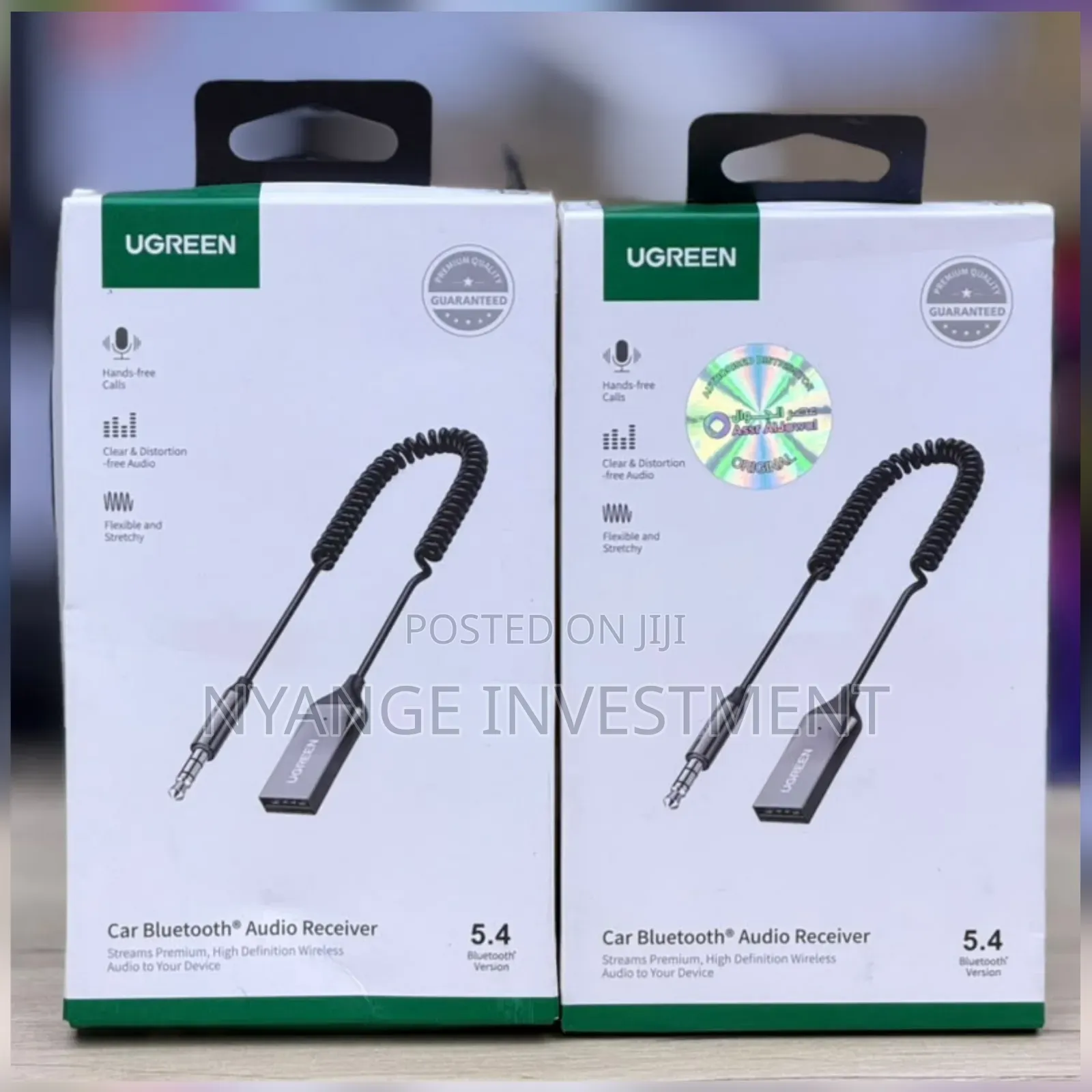 Ugreen Car Bluetooth Audio Receiver, Bluetooth 5.4 for Crystal Clear