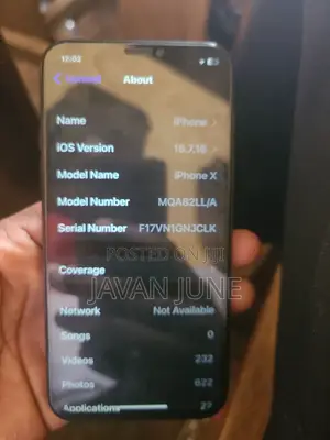 Apple iPhone X 64 GB Gray