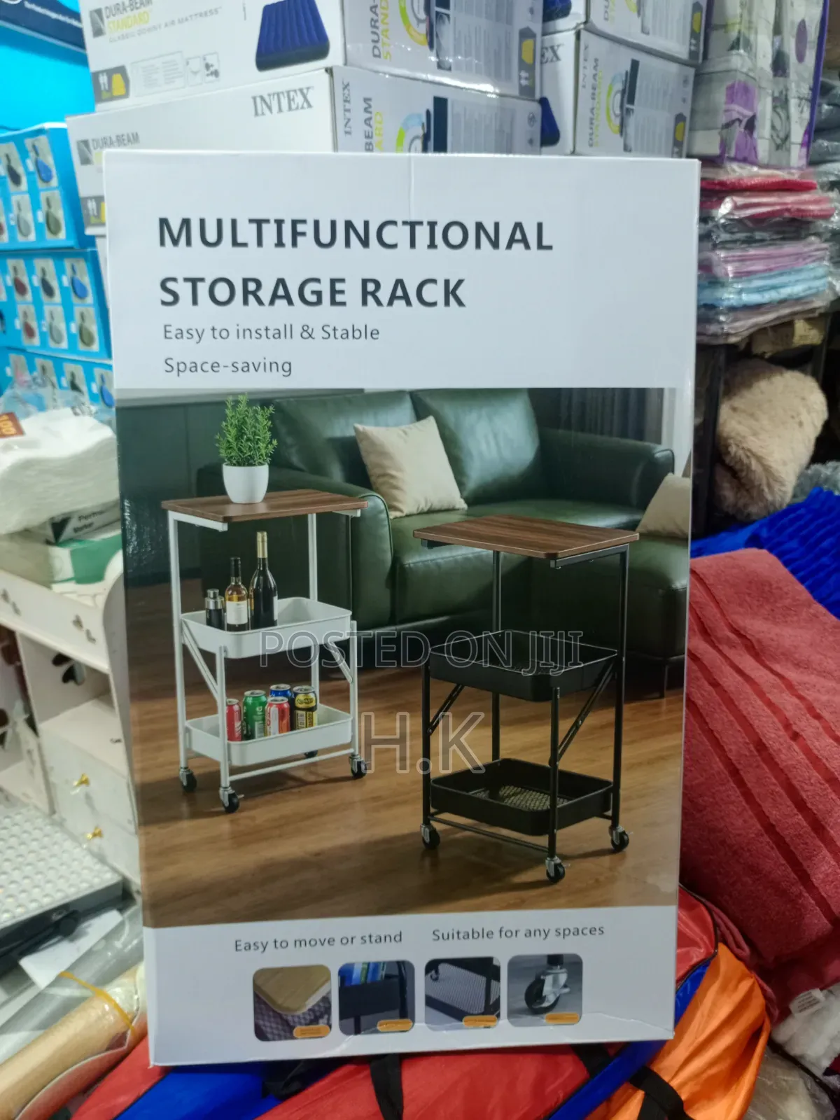 3-Tier Rolling Utility Cart and Storage Rac