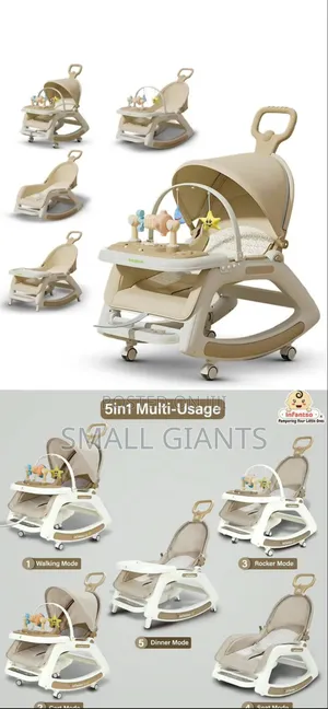 5-in-1 Multi-Functional Baby Chair and Musical Walker