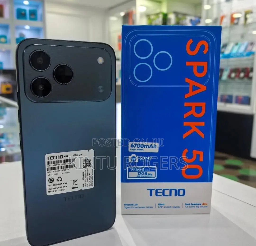 New Tecno Spark 50 128 GB Black