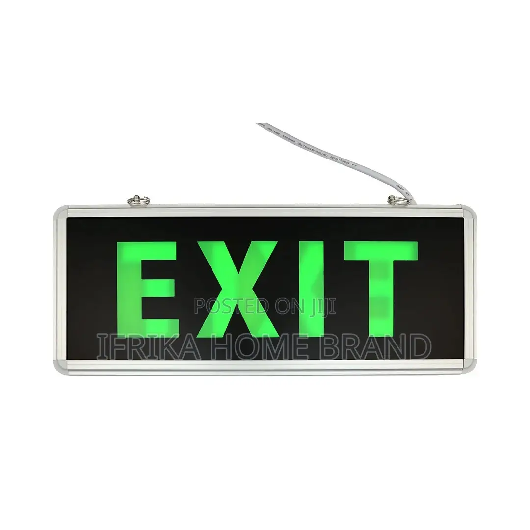 Acrylic LED Exit Light Sign, Ultra Green Light Signage