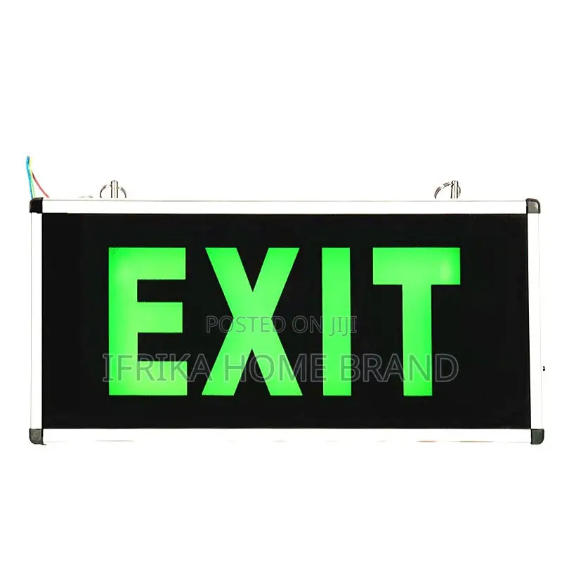 Acrylic LED Exit Light Sign, Ultra Green Light Signage