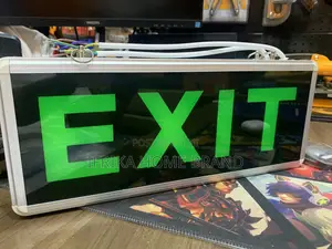 Acrylic LED Exit Light Sign, Ultra Green Light Signage