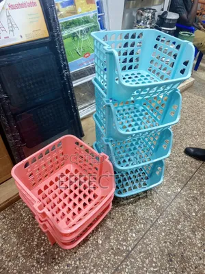 Multi-Tier Plastic Stacking Organizer