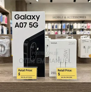 New Samsung Galaxy A07 5G 128 GB Black