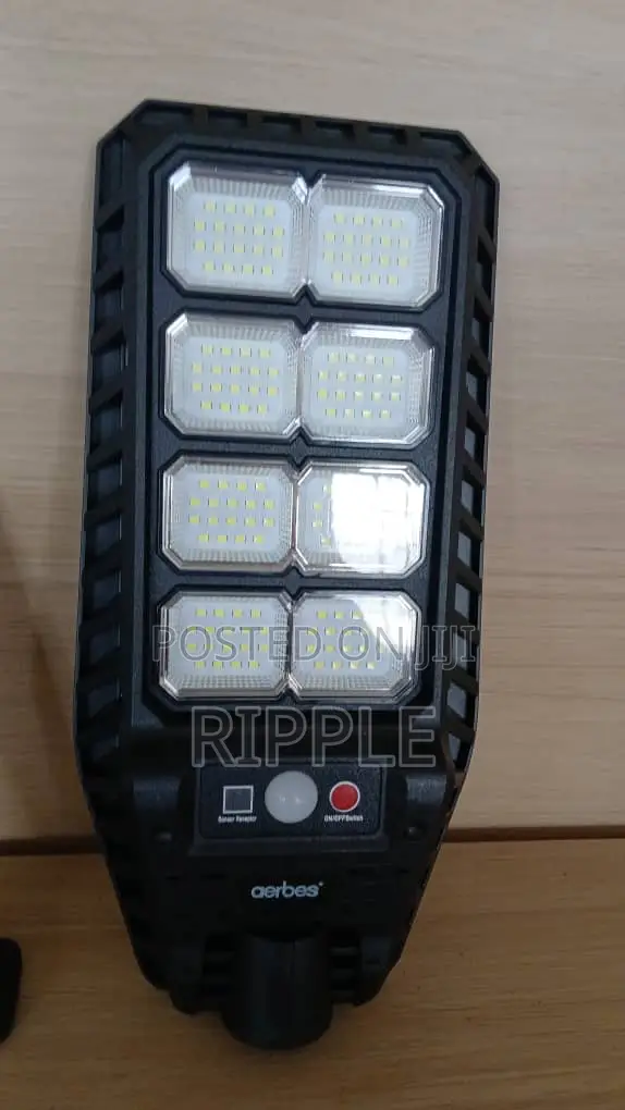 Aerbes 500W Solar Street Light – 144 LED Motion Sensor & Remote