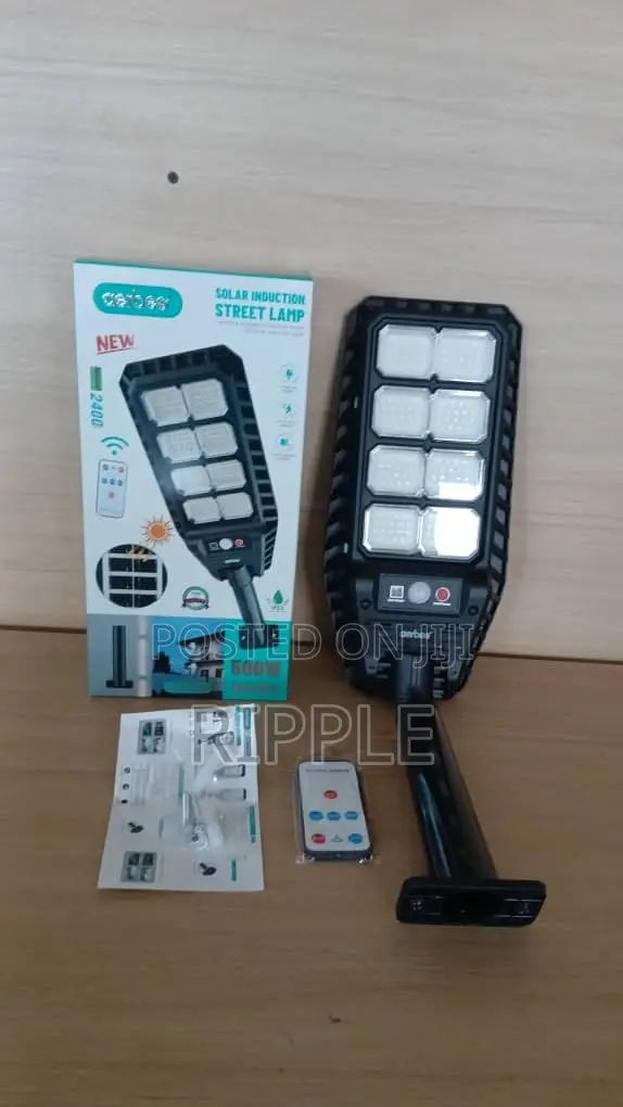 Aerbes 500W Solar Street Light – 144 LED Motion Sensor & Remote