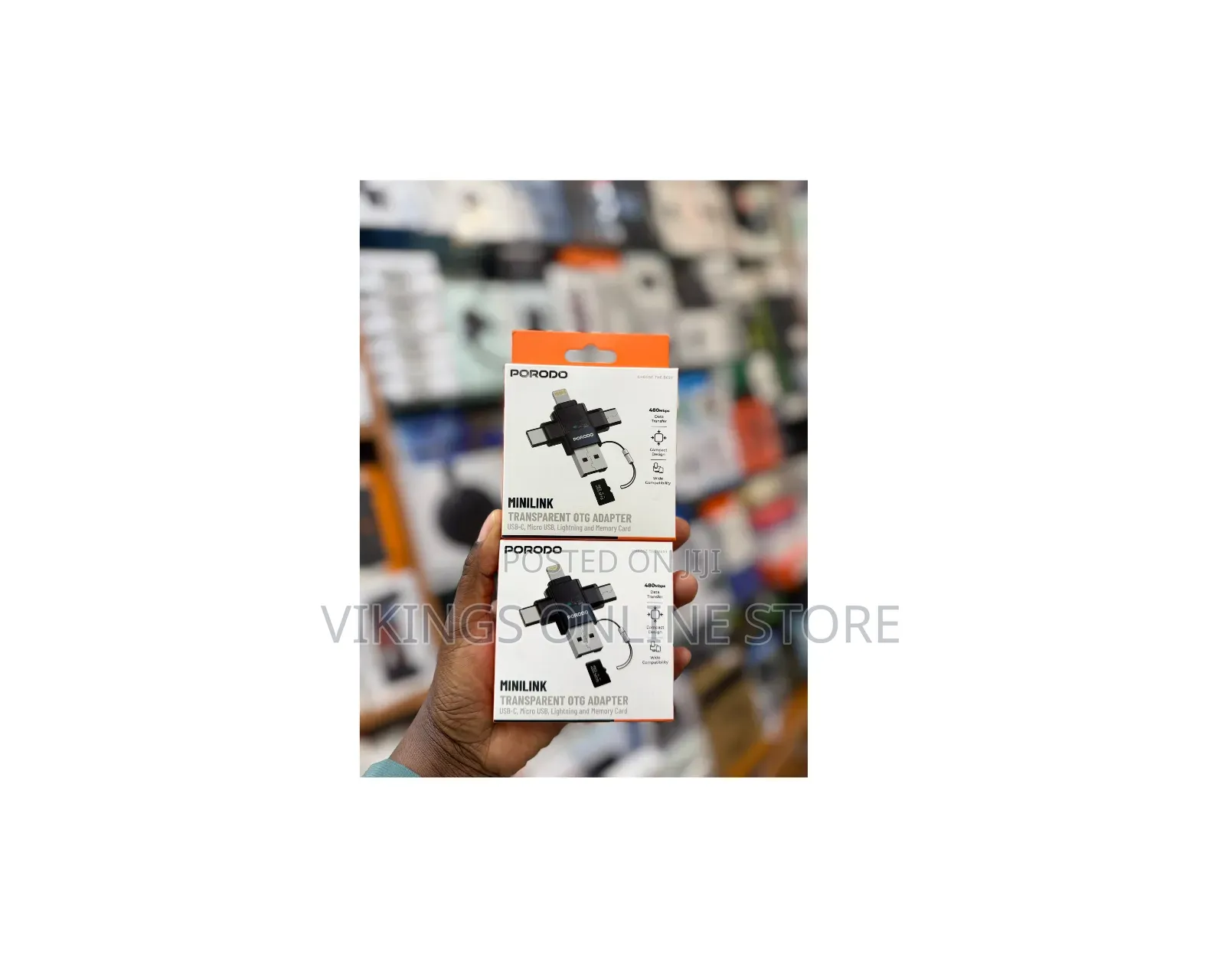 Porodo Minilink Transparent OTG Adapter