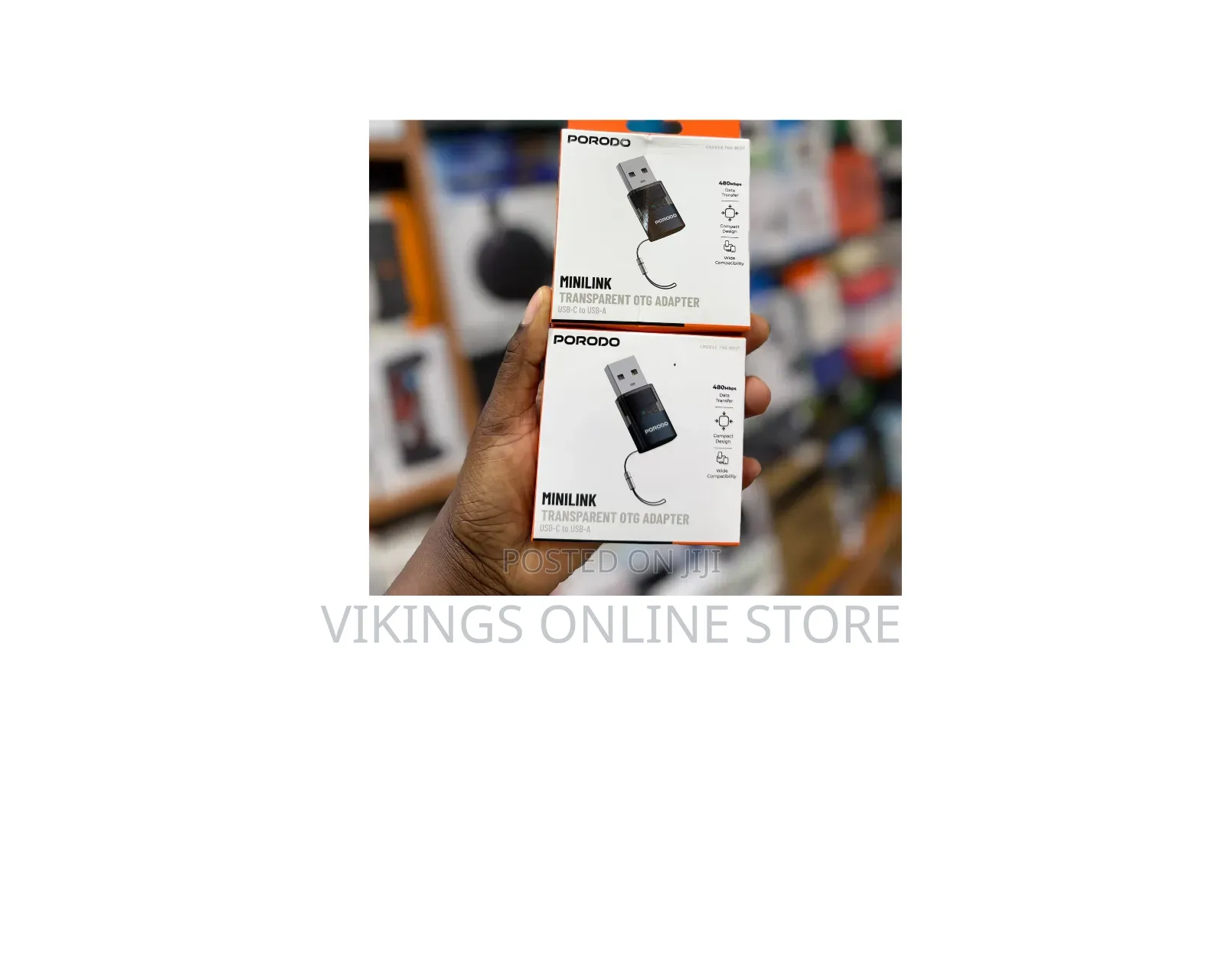 Porodo Minilink Transparent OTG Adapter