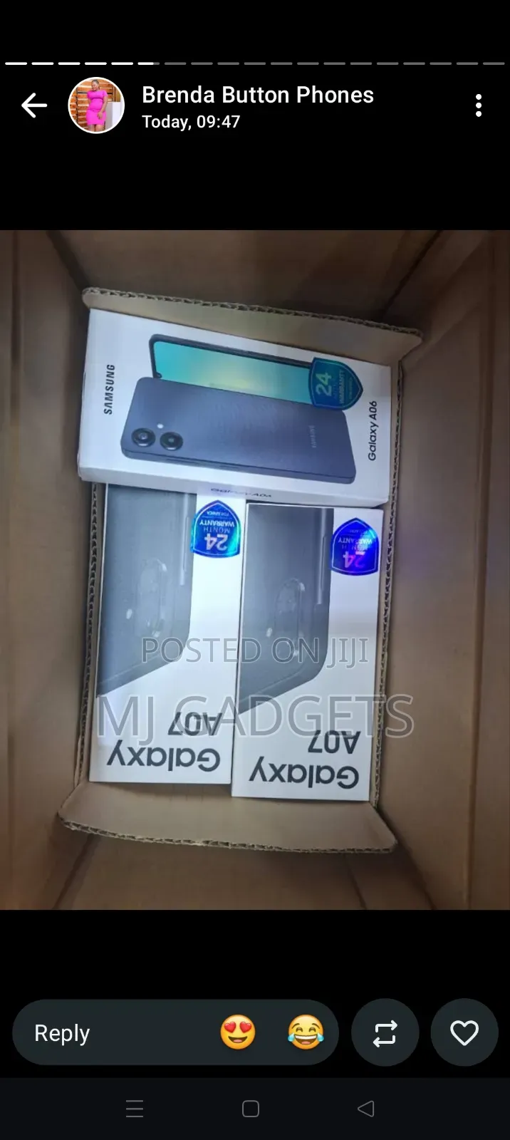 New Samsung Galaxy A07 64 GB Gray