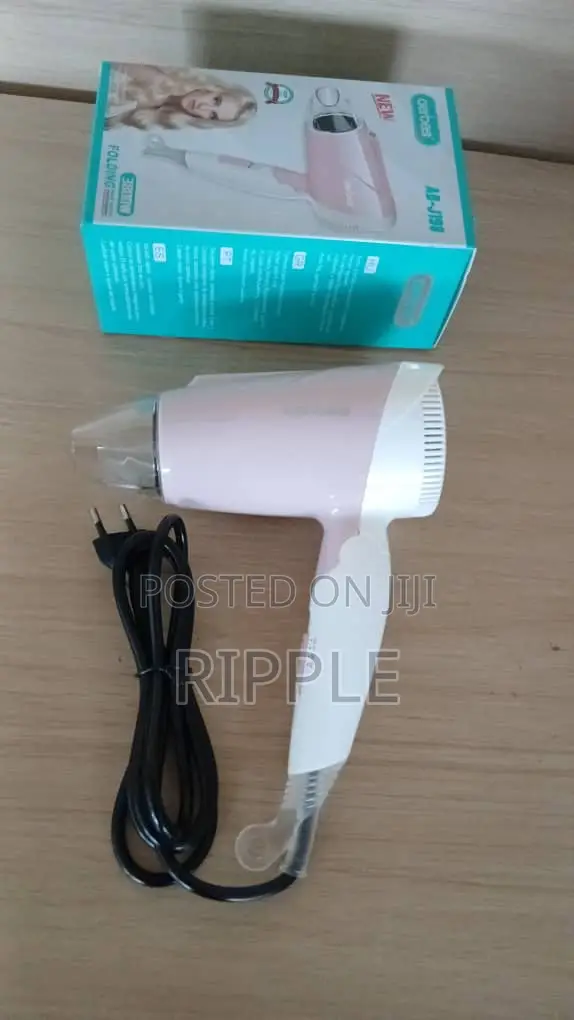 3800W Foldable Hair Dryer – 2 Speeds & Cool Air