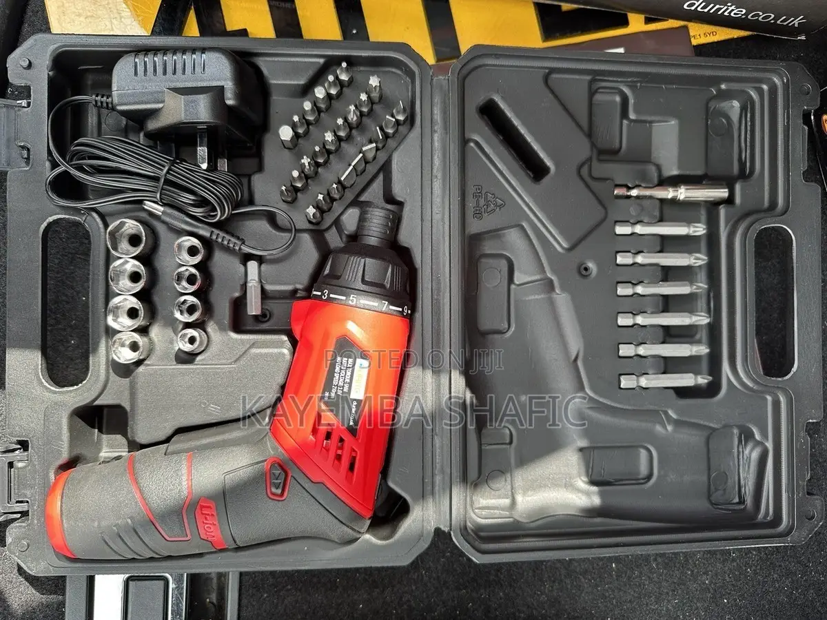WISEUP 45-Piece 4V Lithium Cordless Battery Screwdriver Set