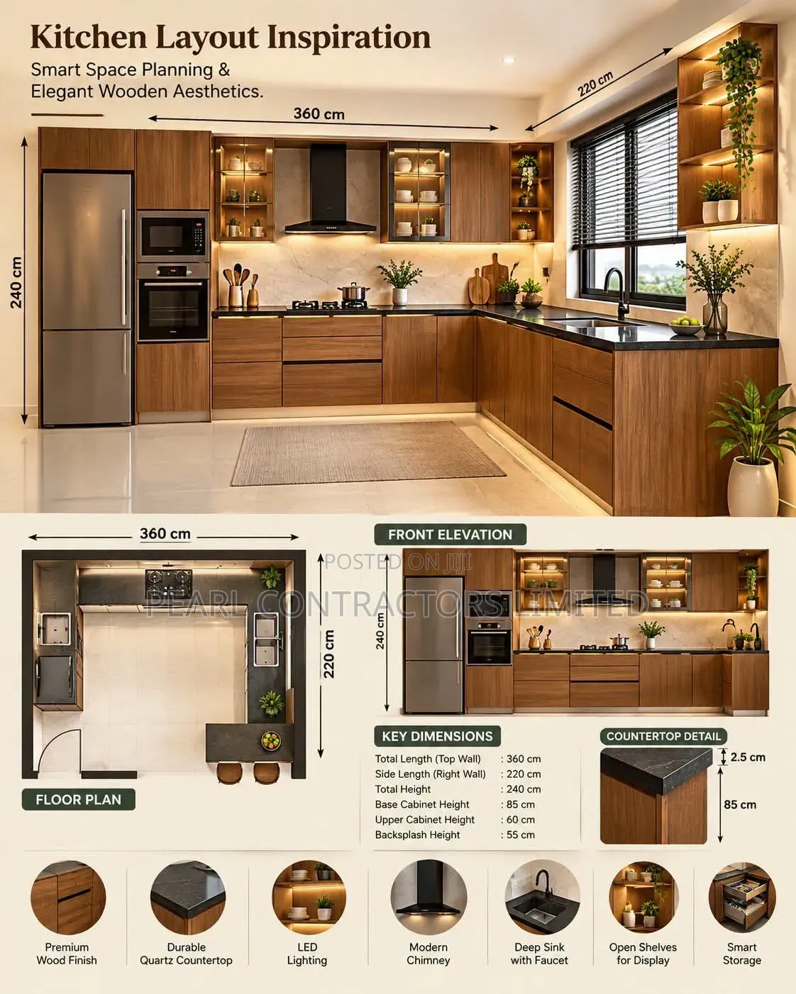 Kitchen Cabinets/Yugosaki Kitchen Cabinets in Any Colour/Customization