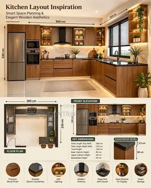Kitchen Cabinets/Yugosaki Kitchen Cabinets in Any Colour/Customization