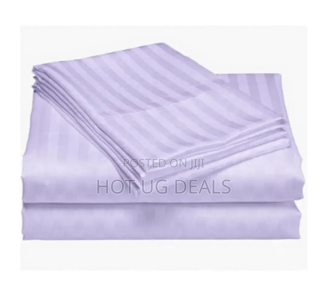 6x6 4pcs Egyptian Cotton Bedsheets- Purple (2 Bedsheets,2 Pillowcases)