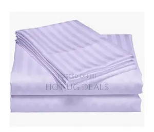 6x6 4pcs Egyptian Cotton Bedsheets- Purple (2 Bedsheets,2 Pillowcases)