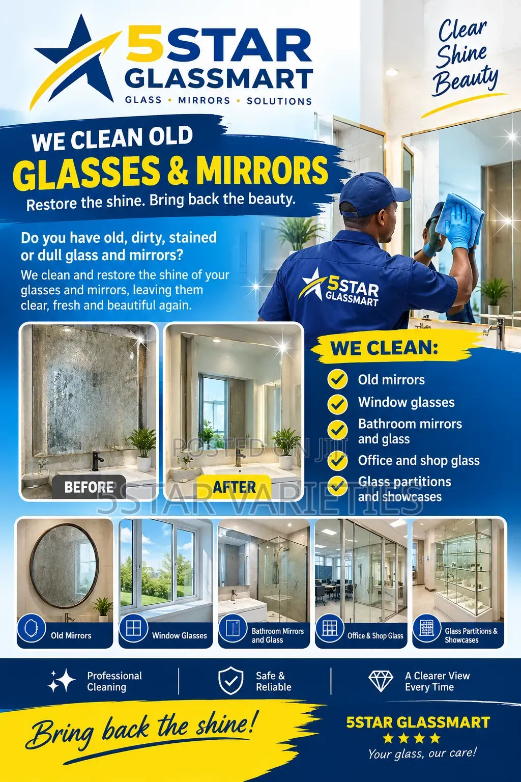 Glass and Mirror Cleaning