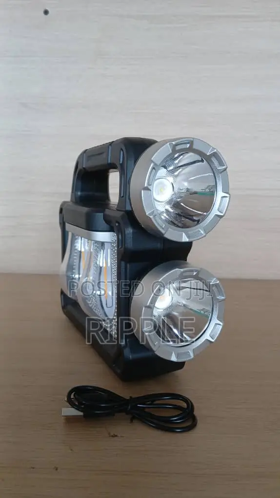 20W Solar Rechargeable Emergency Light With Dual Torch