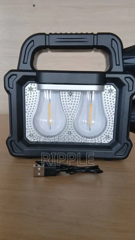 20W Solar Rechargeable Emergency Light With Dual Torch