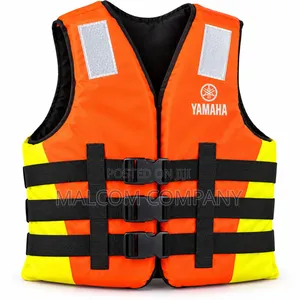 Yamaha Life Jacket 120kg – Orange High-Visibility Safety Vest Uganda