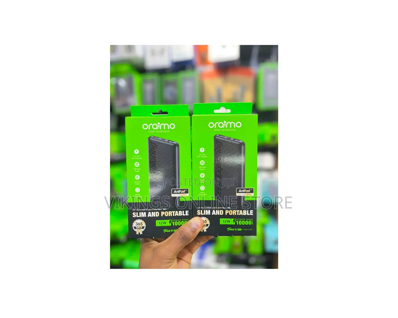  Oraimo Toast 10 Play – 10,000mah Power Bank (Opb-P118d)
