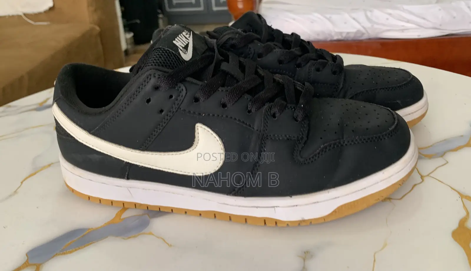 Nike SB Dunk Low Pro "Black/Gum" Sneakers (