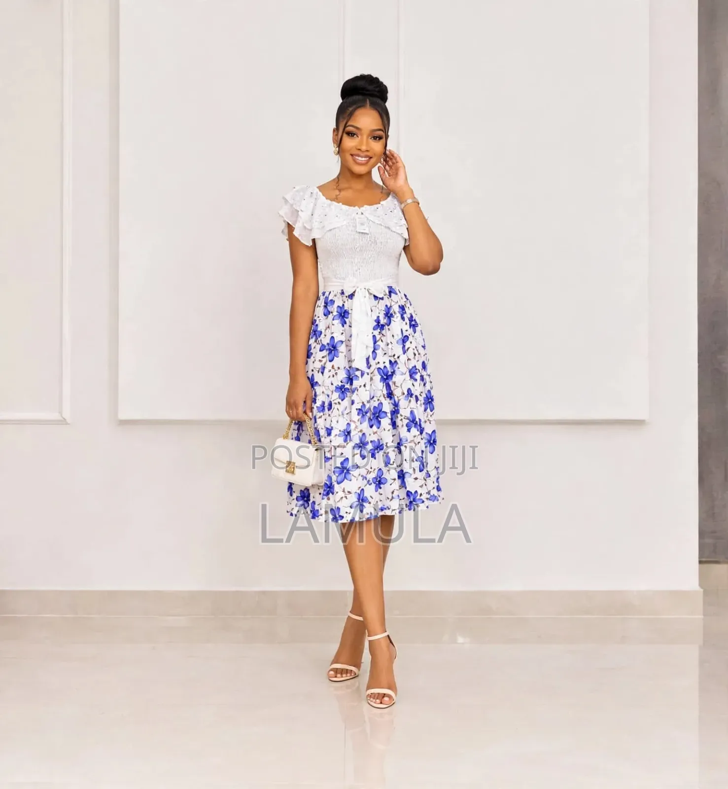 Flora Smocked Midi Dress