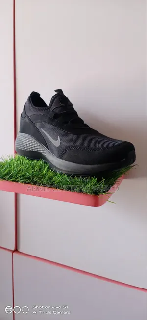 No Lace Slip on All Black Mesh Sneakers Turkey Quality