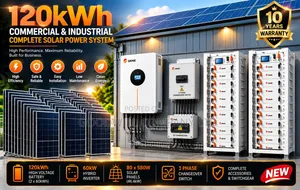 120kwh Megasun Top Hybrid/Lithium Solar System Full Kit