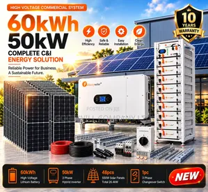 60kwh & 50kva 48v 3phase Massive Energy Hybrid/Lithium Solar System
