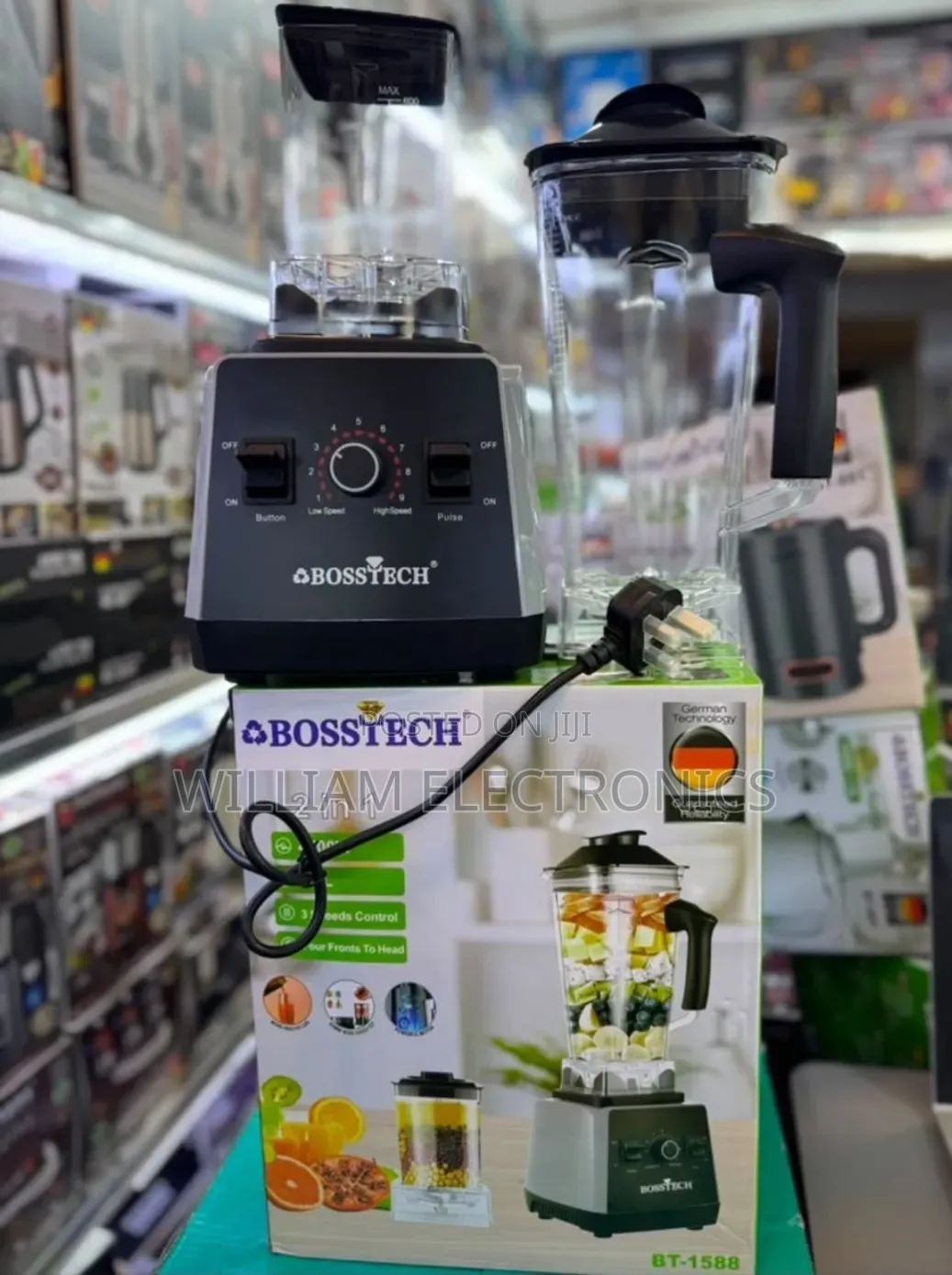 Bosstech 2in1 2.5L Commercial Blender Heavy Duty