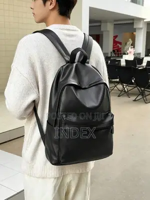 Leather Laptop Backpack