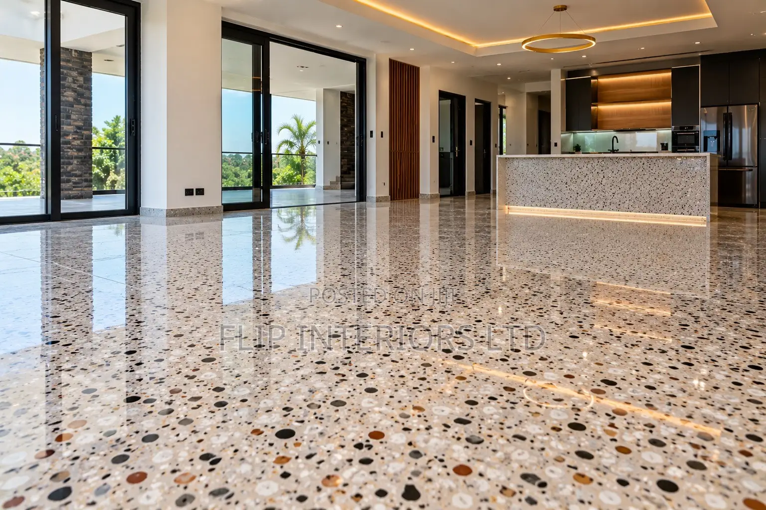 Premium Epoxy Terrazzo Flooring Installation