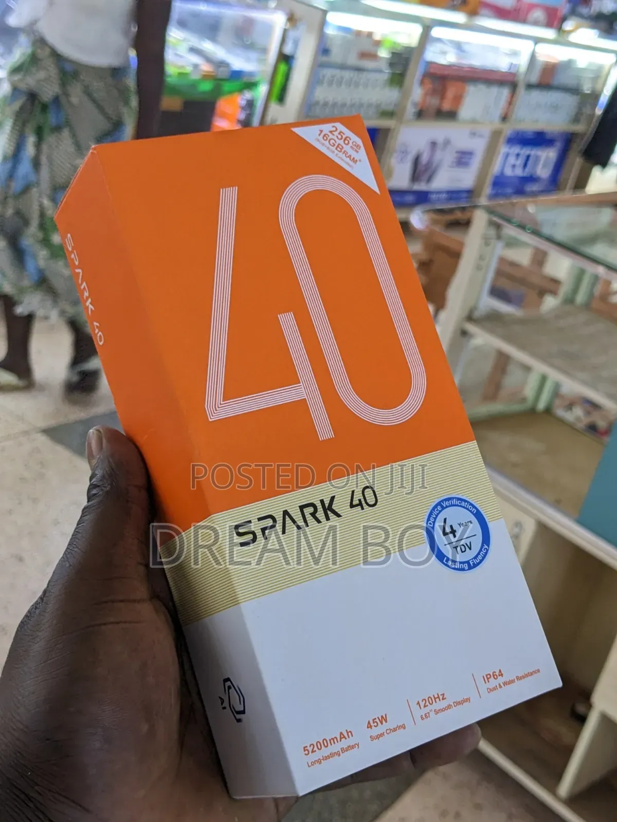 New Tecno Spark 40 256 GB Orange