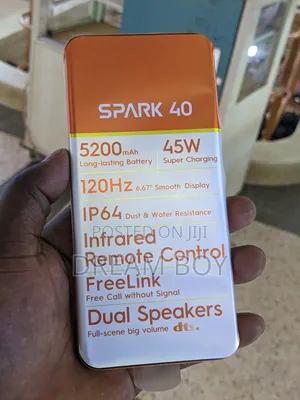 New Tecno Spark 40 256 GB Orange