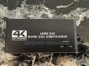 USB 3.0 KVM Switch 4K Ultra HD – 2 Computers, 4 USB Ports + HDMI