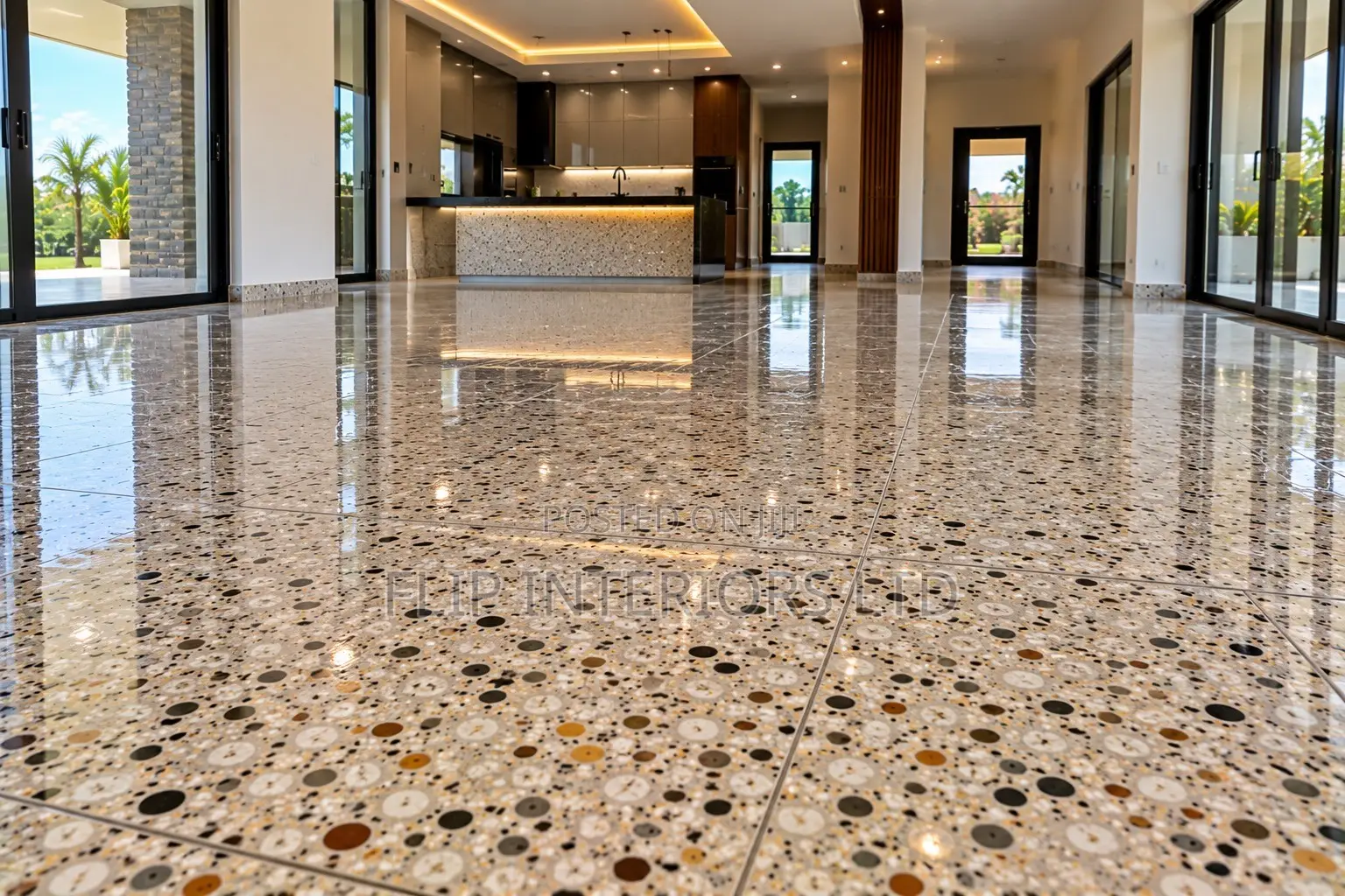 Premium Polished Terrazzo Flooring Services