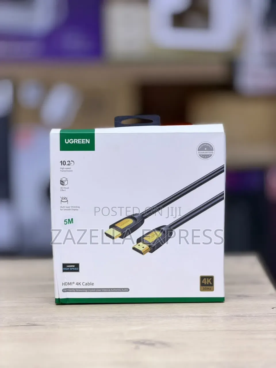 Ugreen 4K HDMI Cable 5M High-Speed HDMI 2.0 Cord Nylon Braided 18Gbps