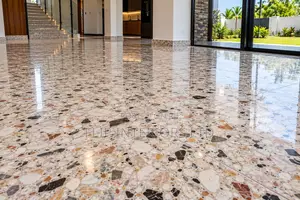 Premium Marble Chip Terrazzo Flooring Installation
