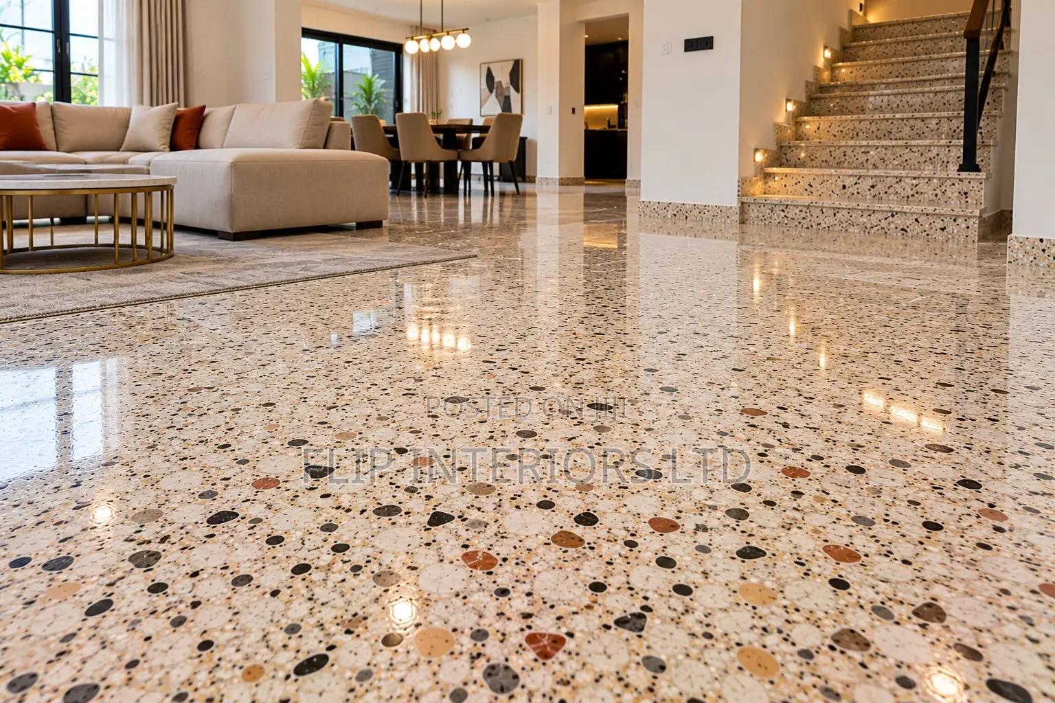 Premium Residential Terrazzo Flooring Installation