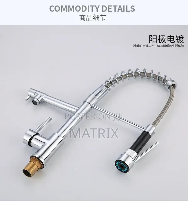 Kitchen Sink Pull Down Faucet With Sprayer Mixer and Tap